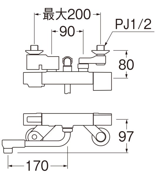画像2: SK1811【SANEI株式会社】  サーモシャワー混合栓 (2)