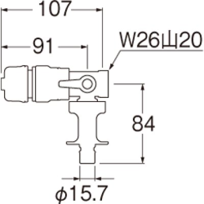 画像3: PB530-13【SANEI株式会社】  洗濯機用分岐バルブ (3)