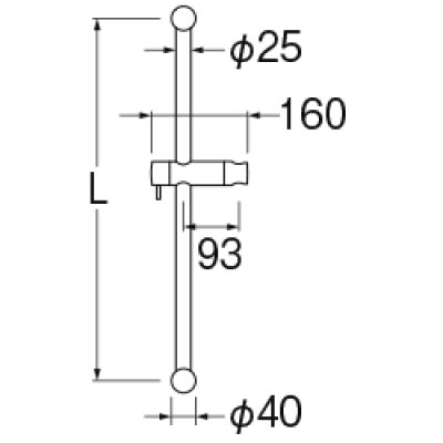 画像3: W5852NS-MDP-780 スライドバー(レバー式)【SANEI株式会社】 (3)