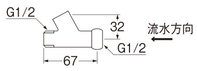 画像2: T89A-13【SANEI株式会社】ストレーナ接手 (2)