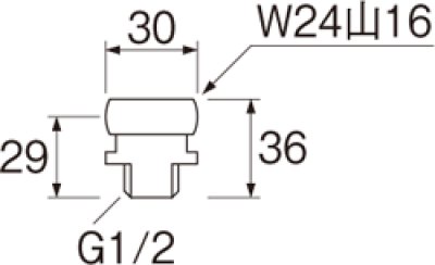 画像2: T90-20X-13X16　小便アダプター【SANEI株式会社】 (2)