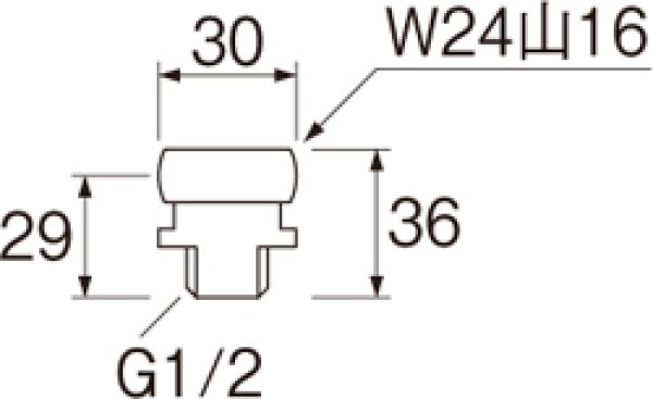 画像2: T90-20X-13X16【SANEI株式会社】小便アダプター (2)