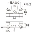 画像2: SK18CS76-13【SANEI株式会社】   サーモ混合栓（浄水ファインバブル付） (2)