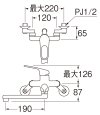 画像2: SK170-S9L19【SANEI株式会社】 シングルシャワー混合栓 (2)