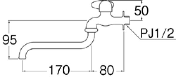 画像2: JA105-13【SANEI株式会社】ミニセラ自在水栓　 (2)