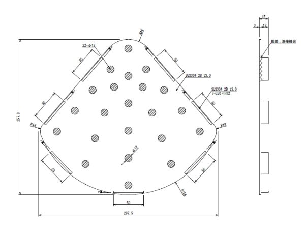 画像1: ENI-1115　ユニットバスの排水口の蓋　SUS製　加工オリジナル品　【ENILNO エニルノ】　旧CPH-PT0107 旧CPH-1115　-日立 (1)
