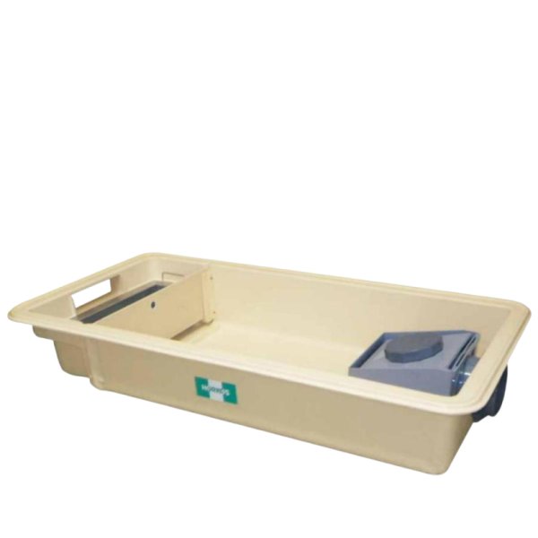 画像1: GFR-25JEU   - ホーコス『側溝式』超浅型グリース阻集器　FRP製　25L　アルミ製蓋（t45)付 (1)