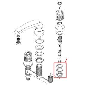 画像1: ZKM112FS KVK ハンドル締付フランジセット (1)