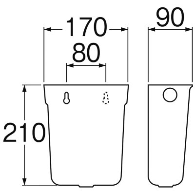 画像2: H790-88  水受容器（流し用）ドレンなし【SANEI株式会社】 (2)