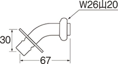 画像3: PY125-4TX-16【SANEI株式会社】   洗濯機用L型ニップル (3)