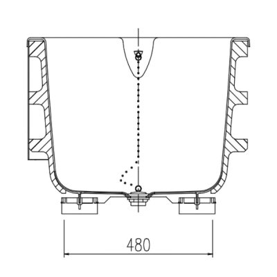 画像5: PB-1111BL/L11 浴槽 ポリ浴槽 ポリエック ポリバス 幅:1100 左排水 ミスティアイボリー 【INAX】 (5)