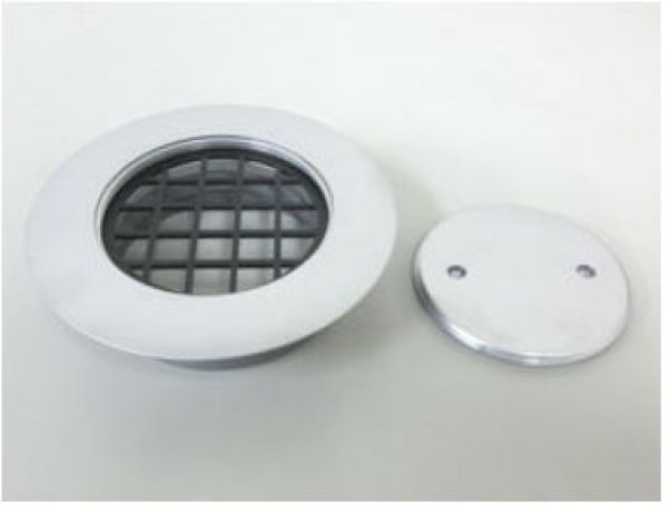 画像4: MK132UFWZフラット型ツバ付掃除口つや消し (4)