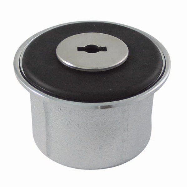 画像1: M248EWK   65 内ネジ二重フタ共栓　鍵式【ミヤコ株式会社】 (1)