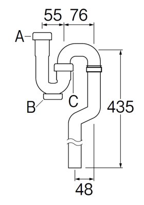 画像3: PH7002F-32    偏心Sトラップ【SANEI株式会社】 (3)