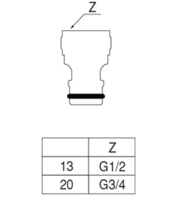 画像3: PL60-21-13 /20【SANEI株式会社】金属製ネジニップル　 (3)