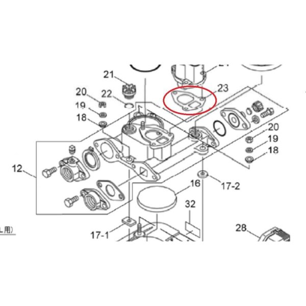 画像1: 30946010　カワエースNF2-150S用　パッキン　NF2-150用　(23) (1)