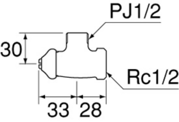 画像2: V22AD-X3-13【SANEI株式会社】D式止水栓本体［共用形］ (2)