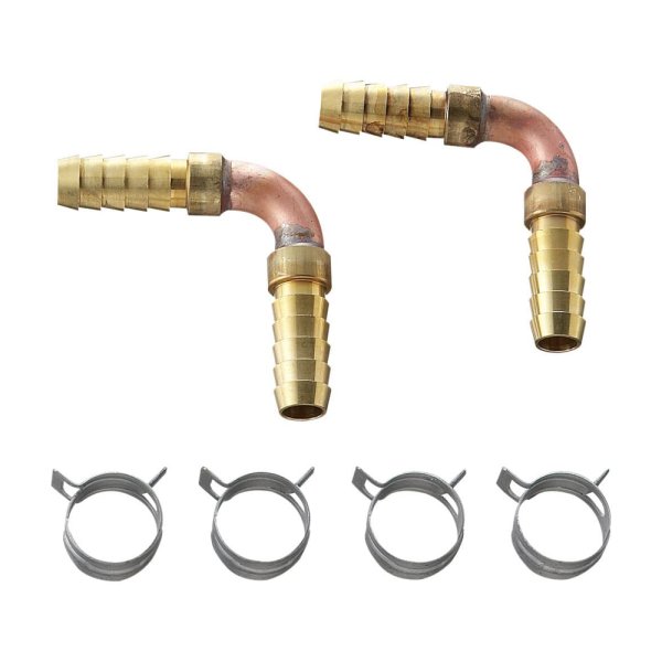 画像1: T421-32S-15A【SANEI株式会社】ペアホースL金具セット (1)