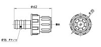 画像1: ECXH10-10-16-ZA   フラッシングバルブ【SANEI株式会社】