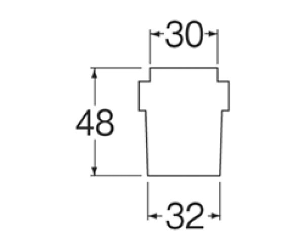 画像2: PH64-89T-I 【SANEI株式会社】　洗濯機排水ホースキャップ (2)