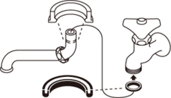 画像2: JP43A-15S-16【SANEI株式会社】   パイプパッキンセット16ミリ (2)