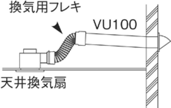 画像3: H98【SANEI株式会社】換気用フレキジョイント (3)