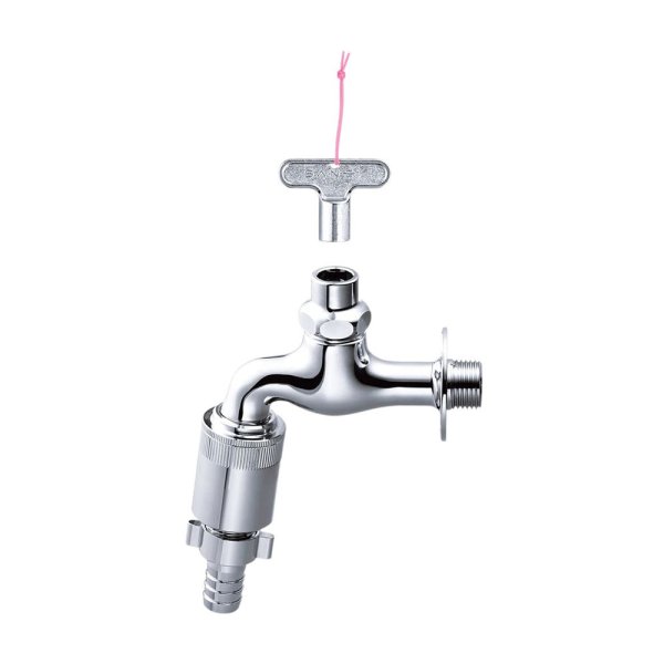 画像1: Y36VB-13 【SANEI株式会社】 共用カップリング付横水栓（固定コマ仕様） (1)