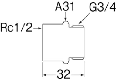 画像2: T25-51-20X13   ブッシング【SANEI株式会社】 (2)