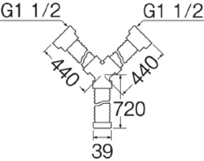 画像3: PH62-862   流し排水栓Y型ホース（ネジ付） 【SANEI株式会社】 (3)
