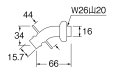 画像3: PY12-4TX-16【SANEI株式会社】  洗濯機用L型ニップル (3)