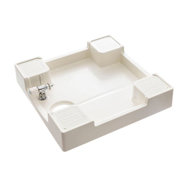 画像1: H5410S-640【SANEI株式会社】洗濯機パン（洗濯機用水栓付） (1)