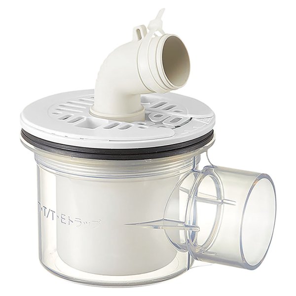 画像1: H5555W-50【SANEI株式会社】洗濯機排水トラップ (1)