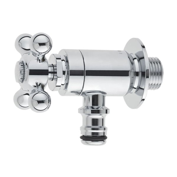 画像1: Y1812Y-13【SANEI株式会社】  ガーデン水栓（クロスハンドル）（固定コマ仕様） (1)