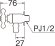 画像2: Y1812YB-13  ガーデン水栓（クロスハンドル）（固定コマ仕様）【SANEI株式会社】 (2)