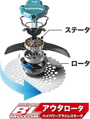 画像2: マキタ(Makita) 充電式草刈機 40Vmax バッテリ・充電器別売 MUR001GZ (2)