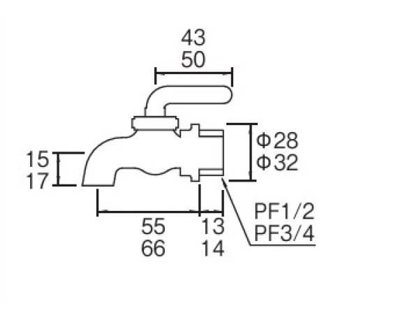 画像2: YXH10   雨水専用栓【SANEI株式会社】   【大正カラン】 (2)