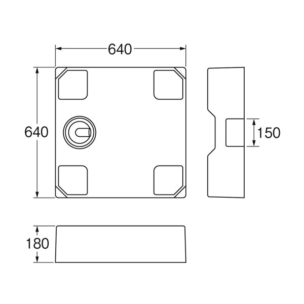 画像2: H546-W-640【SANEI株式会社】洗濯機パン（床上配管用） (2)