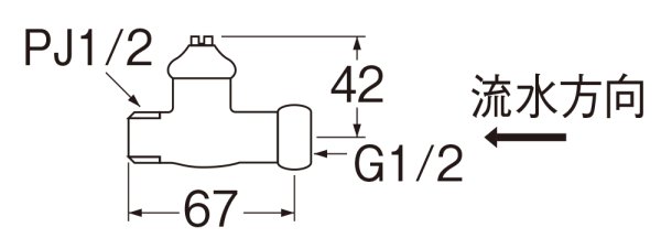 画像3: V26AD-13【SANEI株式会社】D式ナット付化粧バルブ［共用形］ (3)