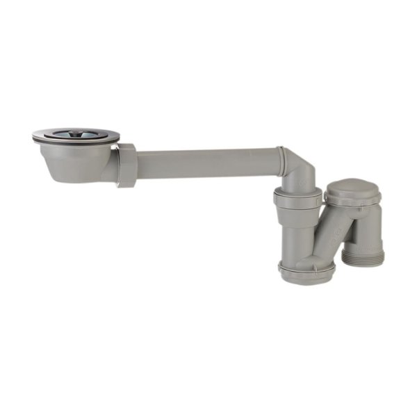 画像1: H65630S【SANEI株式会社】流し台薄型トラップ (1)