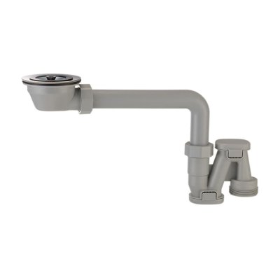 画像1: H6563S【SANEI株式会社】流し台薄型トラップ (1)