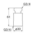 画像6:  PM101-20【SANEI株式会社】FB 洗濯機用アダプター (6)