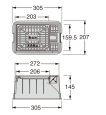 画像2: 城東テクノ JOTO 散水栓ボックス JS-3  ブラック | ホースを通したまま蓋が閉まる 樹脂製 (2)