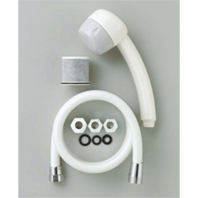 画像2: PZ904L-2 KVK 脱塩素シャワー美清水シャワーホースセット白1.6m(カートリッジ・アタッチメント付) (2)