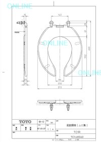 画像1: TC1R 普通便座  　96前割便座【TOTO】