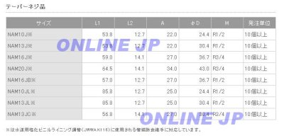 画像2: NAM20J オスアダプター　プッシュマスター【ブリヂストン】　 (2)
