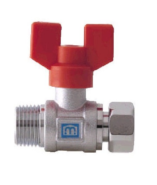 画像1: S2VSKNP 13X20 　ミヤコ ボールバルブ（片ナット型） | 給湯器・受水槽 止水栓 (1)