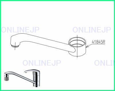 画像1: TH41845R　旧41845R A　スパウト【TOTO】　 (1)