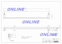 画像1: 【TOTO】　　浴室用タオル掛けＰＧシリーズ長　　PTF0050