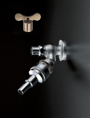 画像2: T28KUNH13 散水栓13（ホース接続・カップリング・節水・共）（JIS）【TOTO】 (2)