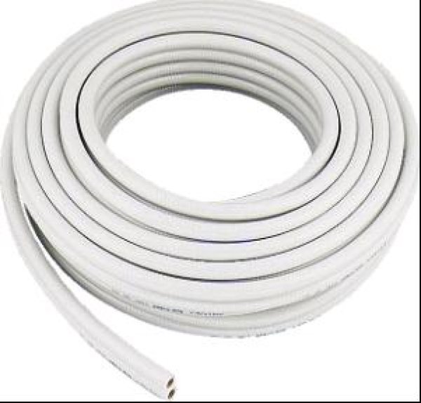 画像1: 【413-421-13】白ペア 巻ペアホース　20M【株式会社カクダイ】 　　 (1)